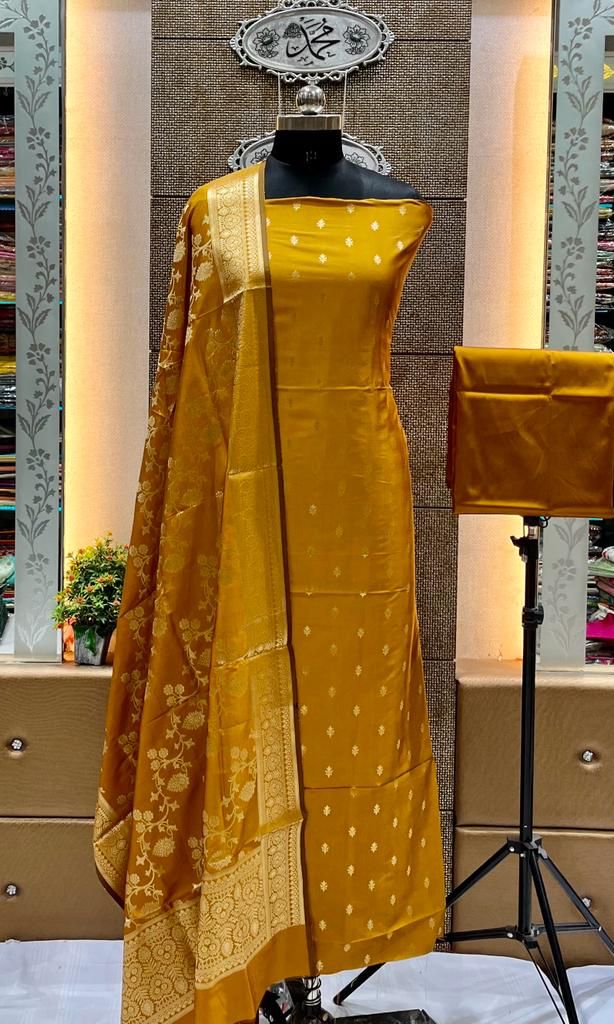 Exclusive  BANARASI   SUIT   katan silk