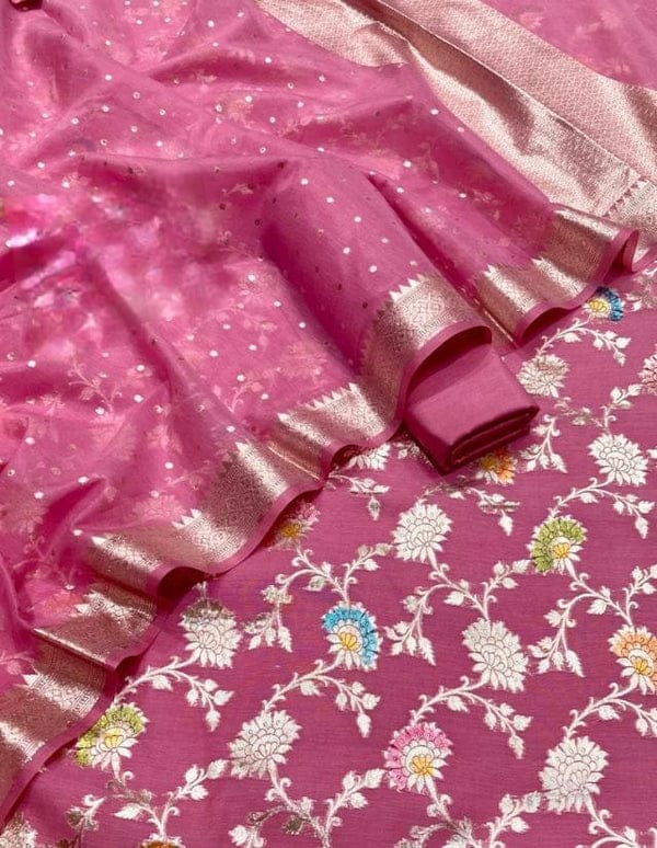 Exclusive BANARASI SUIT pure mercerised - Image 5