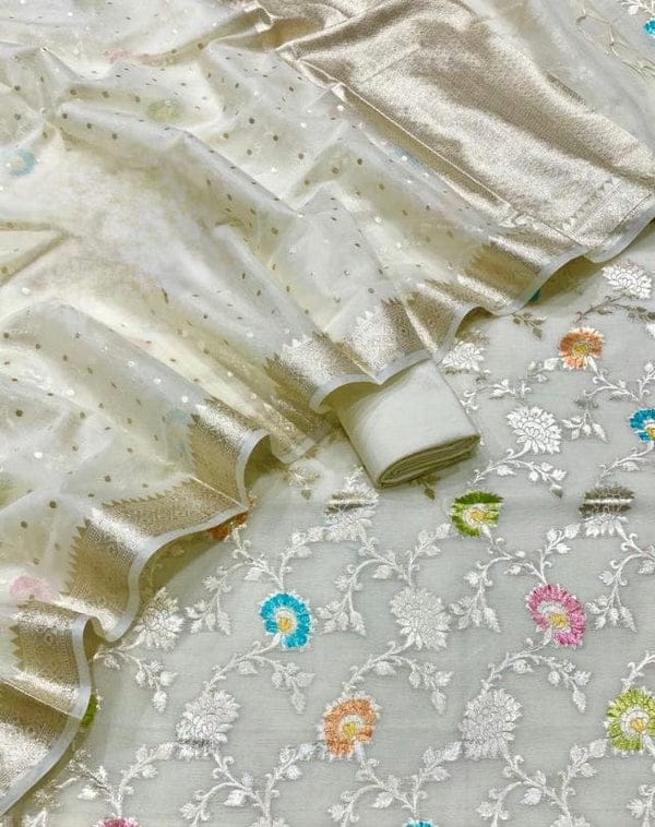 Exclusive BANARASI SUIT pure mercerised - Image 2